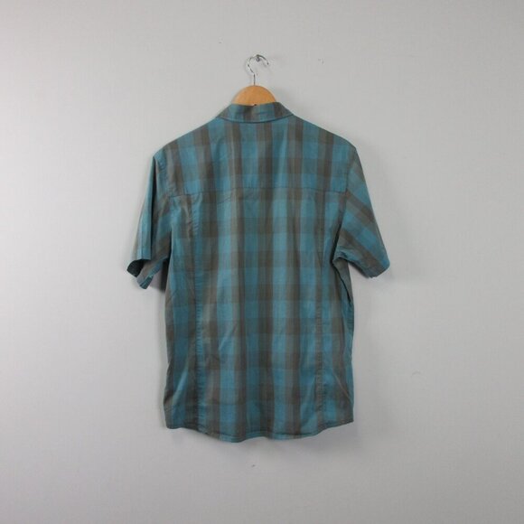 Arcteryx Men's Peakline Plaid Shirt Blue Grey Button Hiking Outdoor Casual 154 - Picture 2 of 12